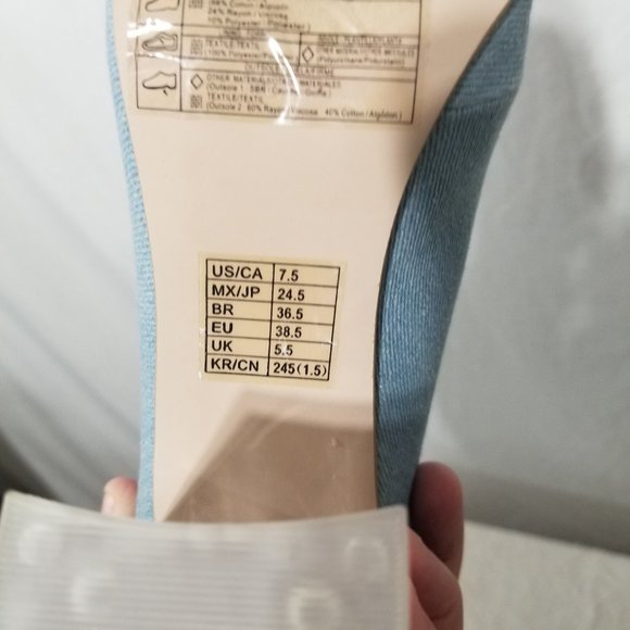 Forever 21 blue clear heal boots with zippers - Picture 10 of 10